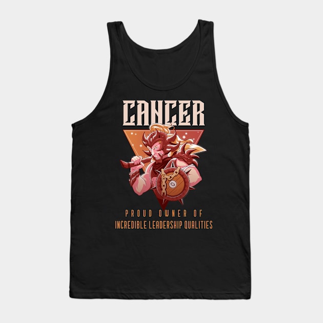 Cancer Astorlogical Zodiac Sign Tank Top by Storeology